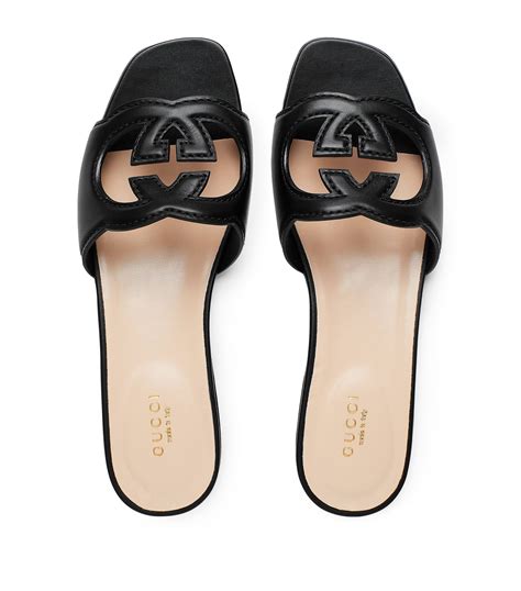 gucci interlocking sandals|Gucci platform sandals outfit.